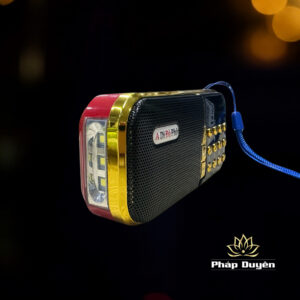 Alternative view of Máy Nghe Pháp Mp3 Mầu Đỏ Viền Vàng (Có Bộ Nhớ Trong, Đèn Pin)