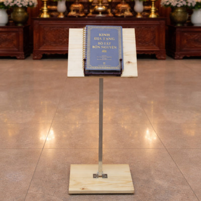 Kệ Kinh Sách Bằng Gỗ Chân Cao, Size To