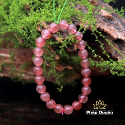 Alternative view of Chuỗi Vòng Tay Pha Lê Hồng Tím, 10mm