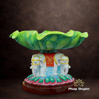 Alternative view of Chậu Tắm Phật Liên Hoa Tứ Tượng, Chất Liệu Composite (Giá Chưa Bao Gồm Tượng)