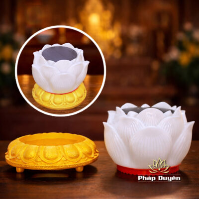 Alternative view of Máy Niệm Phật Dùng Năng Lượng Mặt Trời Hình Hoa Sen