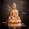 Tượng Bồ Tát Quan Âm, Gỗ Hương Chương (Long Não) Điểm Vàng, Nhiều Kích Thước - ảnh 8