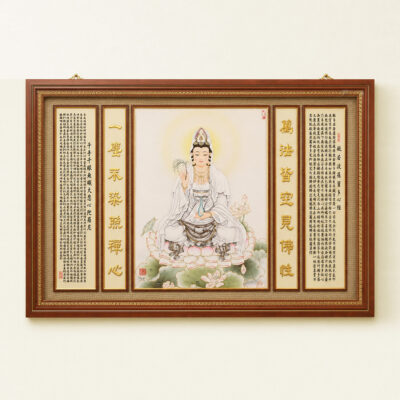 Tranh Điện Quán Âm Tự Tại, KT 154*106 cm