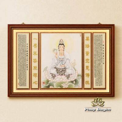Alternative view of Tranh Điện Quán Âm Tự Tại, KT 154*106 cm