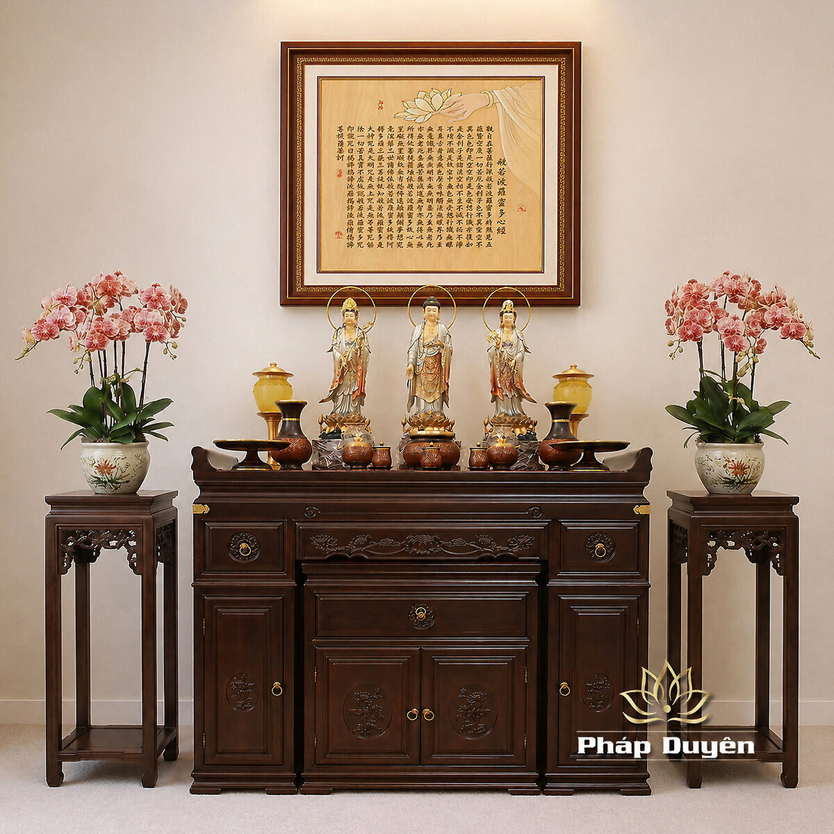 Tranh Điện Bát Nhã Ba La Mật Đa Tâm Kinh, Nhiều Kích Thước - ảnh 9