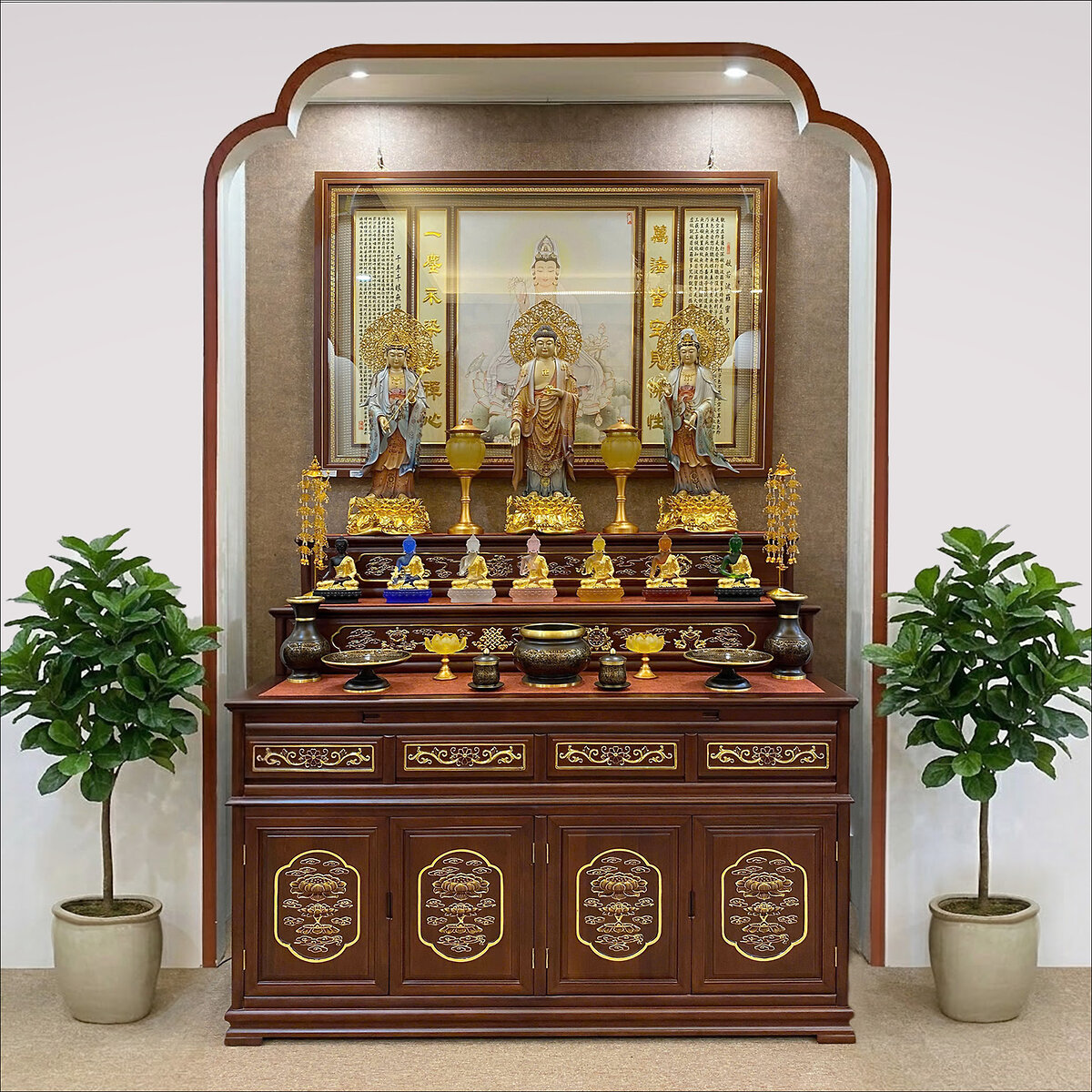 Tranh Điện Quán Âm Tự Tại, KT 154*106 cm - Ảnh 3
