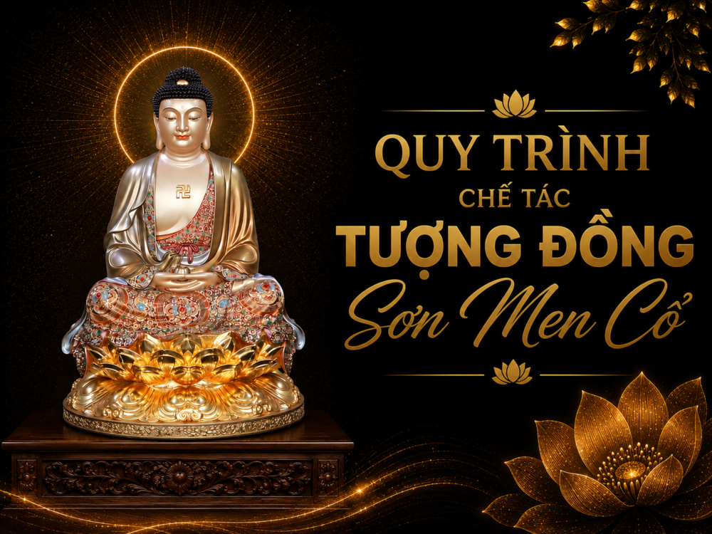 QUY TRÌNH CHẾ TÁC TƯỢNG ĐỒNG SƠN MEN CỔ