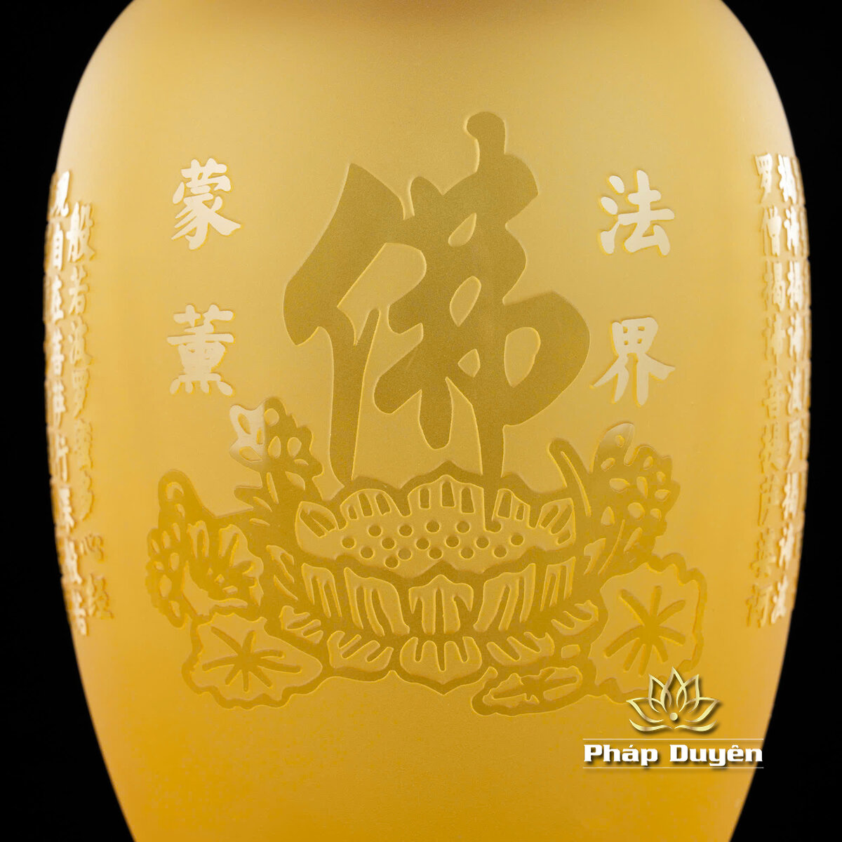Lọ Hoa Lưu Ly Chữ Phật Nổi Miệng Đồng 10# - ảnh 7