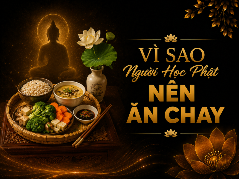VÌ SAO NGƯỜI HỌC PHẬT NÊN ĂN CHAY