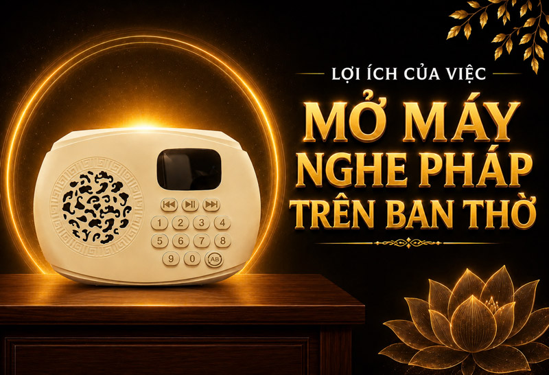 Lợi Ích Của Việc Bật Máy Giảng Kinh Trên Bàn Thờ - ảnh 2