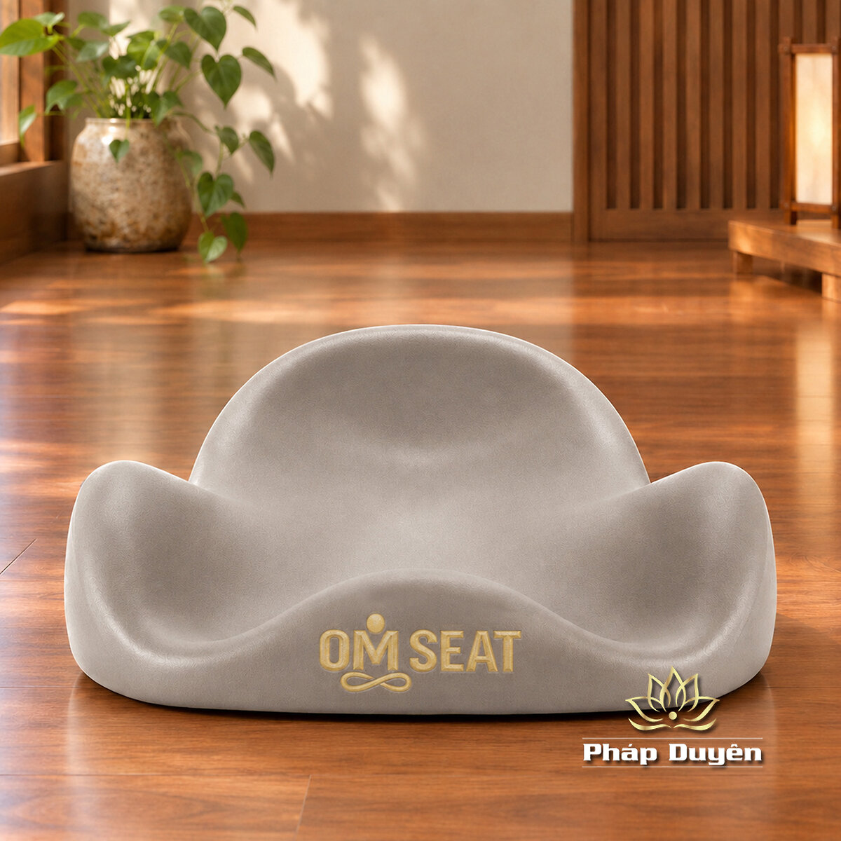 Ghế Ngồi Thiền OM SEAT, Màu Vàng Bò, Vàng Đất, Màu Nâu, Size 59X59X22, 65x64x23, - ảnh 8