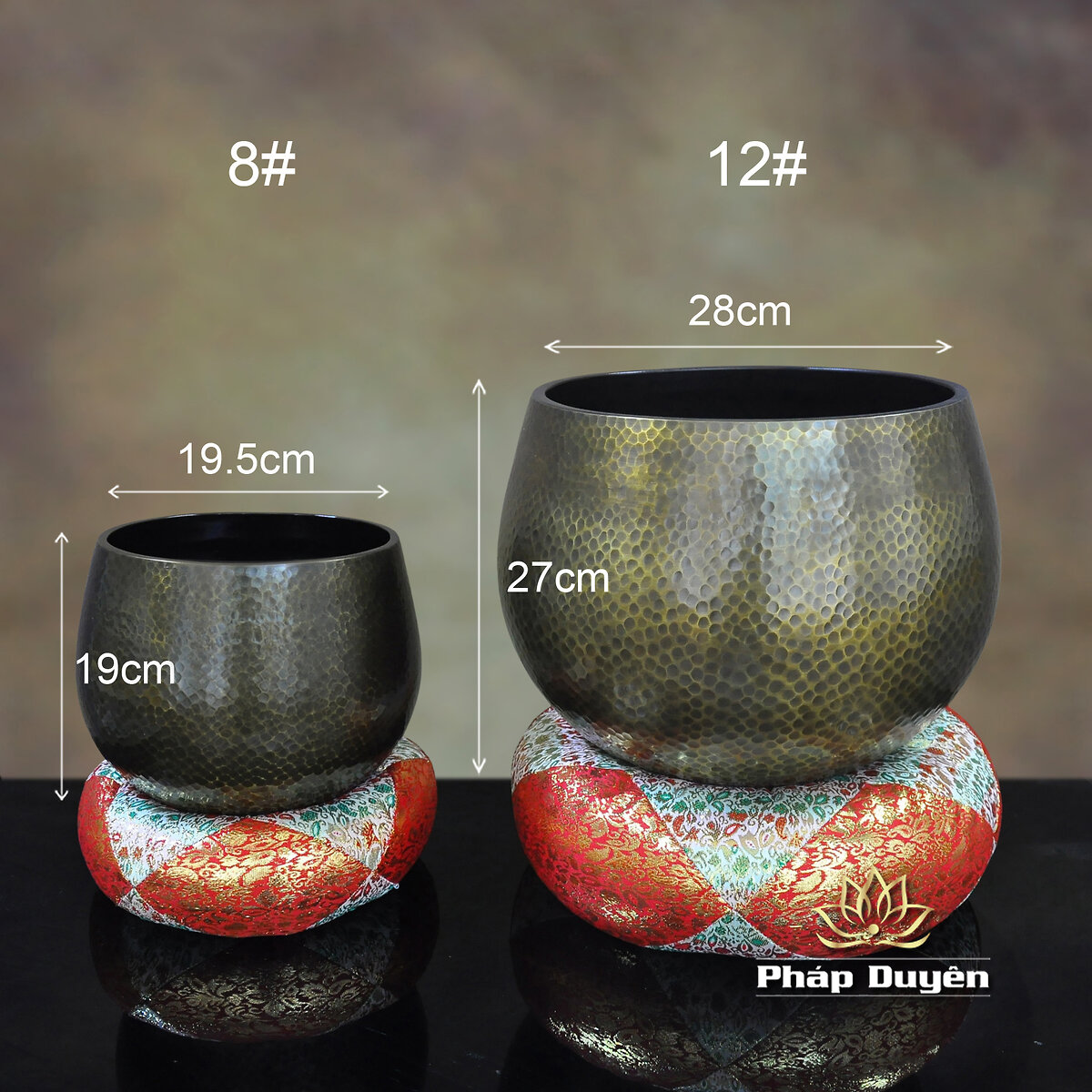 Chuông Đen Vân Vàng Cao Cấp 8#|12# - ảnh 8