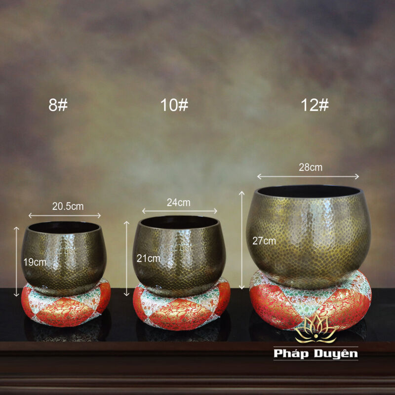 Chuông Đen Vân Vàng Cao Cấp, Nhiều Kích Thước - ảnh 8